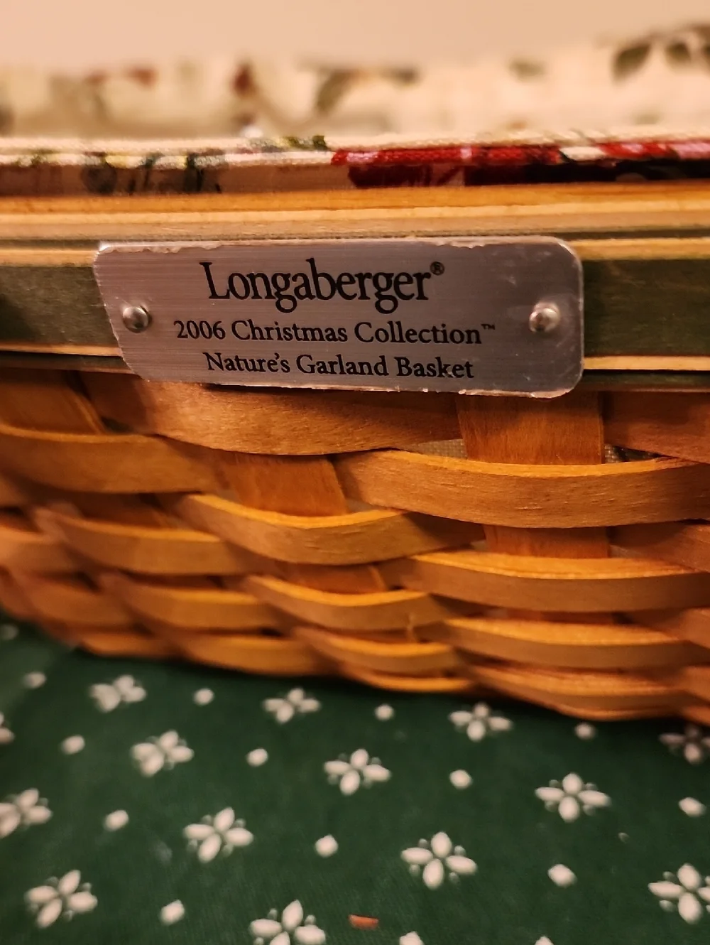 Longaberger 2006 Nature's Garland Basket
